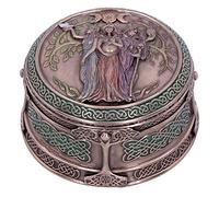 Nemesis Now H4743P9 Maiden Mother Crone Box 9.5cm, Resin, Bronze, One Size