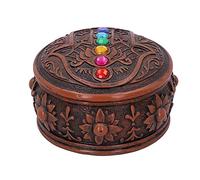 Nemesis Now Hamsa's Chakra Box (Set of 2) 9.5cm, Brown