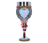 Nemesis Now Harley Quinn Goblet, Resin, Officially Licensed DC Merchandise, DC Batman Harley Quinn Goblet, DC Home Decor, Stainless Steel Insert, Cast in The Finest Resin, Expertly Hand-Painted