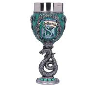 Nemesis Now Harry Potter Collectible Goblet, Resin, Green Silver, 19.5cm
