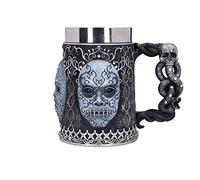 Nemesis Now Harry Potter Death Eater Mask Voldemort Collectable Tankard, Black Silver, 15.5cm