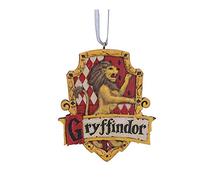Nemesis Now Harry Potter Gryffindor Crest Hanging Ornament 8cm, Red