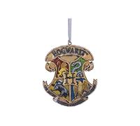 Nemesis Now Harry Potter Hogwarts Crest Hanging Ornament, Yellow, 8cm