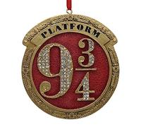 Nemesis Now Harry Potter Train Platform 9 3/4 Hanging Ornament, Red, 8.2cm (B5677T1)
