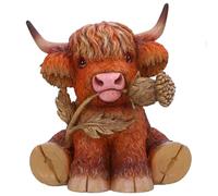 Nemesis Now Highland Thistle Highland Thistle Cow Figurine, Resin, Brown, Cast in the Finest Resin, Expertly Hand-Painted