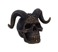 Nemesis Now Horror Skull Ornament, Black Diabolus, 18cm