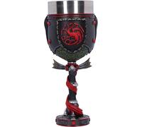 Nemesis Now House of The Dragon Daemon Targaryen Goblet 19.5cm, Resin, Black, Official House of The Dragon Merchandise, House of The Dragon Goblet, Cast in The Finest Resin, Expertly Hand-Painted