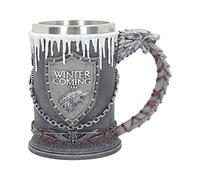 Nemesis Now House Stark Tankard 14.7cm - Game of Thrones Collectible Mug - Stainless Steel Insert