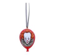 Nemesis Now Hanging Ornament – IT Pennywise 'Time to Float' – Officially Licensed, Resin, Red, 6 cm