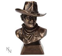 Nemesis Now John Wayne Bust Figurine 18cm Bronze, Resin