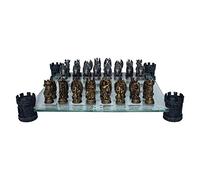 Nemesis Now Kingdom Of The Dragon Chess Set 43cm Bronze