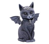 Nemesis Now Large Malpuss Winged Occult Cat Figurine, Black, 24cm