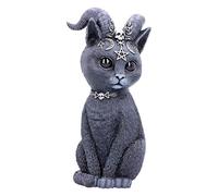 Nemesis Now Large Pawzuph Horned Occult Cat Figurine, Black, 26.5cm