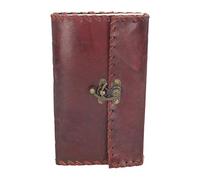Nemesis Now Leather Journal With Lock 25cm Brown