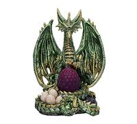 Nemesis Now Light Bearer Dragon Figurine, Green, 19.5cm