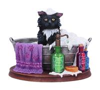 Nemesis Now Lisa Parker Bath Time Figurine 11cm, Resin, Inspired by Bath Time Artwork, Cat in Bath Tub Ornament, Lisa Parker Bathroom Decor, Cast in the Finest Resin, Expertly Hand-Painted