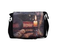 Witching Hour Cat Messenger Bag by Lisa Parker