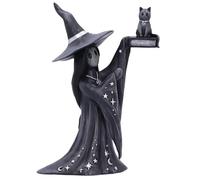 Nemesis Now Little Souls Collection Witchy Decor - Witch Figurine for Mystical Home Décor - Cast in The Finest Resin, Expertly Hand-Painted - Shimmer