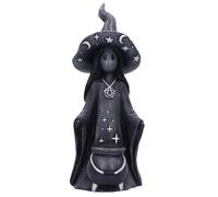 Nemesis Now Little Souls Dazzle - Witch Figurine, Hand-Painted Gothic Witch Statue with Cauldron, Fantasy Indoor Home Decor Collectible, For Fantasy Lovers, Figurine Collectors, 12.5cm