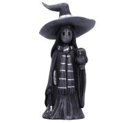 Nemesis Now Little Souls Gleam Figurine - Gothic Witch with Owl and Wand, Hand-Painted Resin Statue, Mystical Collectible for Fantasy Lovers and Witchy Home Decor, 12cm