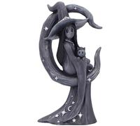 Nemesis Now Little Souls Glow Figurine 13.4cm, Gothic Witch & Cat