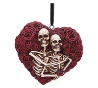 Nemesis Now Love Everlasting Hanging Ornament 7.8cm, Resin, Love Everlasting Hanging Ornament, Cast in the Finest Resin, Hand-Painted, Red