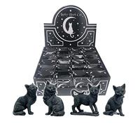 Nemesis Now Lucky Black Cats 9cm (Display of 24), polyresin, U4207M8