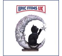 Nemesis Now Luna Companion Moon and Cat Ornament 18.8cm - IN STOCK