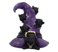 Nemesis Now Magical Mischief 14cm, Resin, Black, Cat Figure, Black Cat Ornament, Collectable Cat Giftware, Cast in the Finest Resin, Expertly Hand-Painted