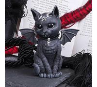 Nemesis Now Malpuss Vampire Winged Black Occult Cat Gothic Pentagram Moon 10cm