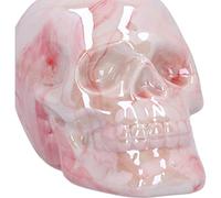 Nemesis Now Marbellum Figurine (Small) 7cm, Ceramic, Pink Marble Skull Ornament, Gothic Fantasy Merchandise, Cast in the Finest Resin, Hand-Painted, Glossy Finish