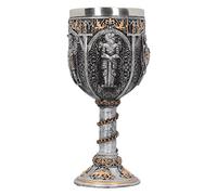 Nemesis Now Medieval Knight Goblet 17.5cm Silver, Resin w/Stainless Steel Insert