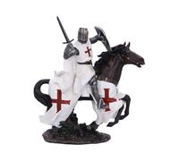 Nemesis Now Medieval Templar Knight Figurine, Hand-Painted Resin Renaissance Sculpture - Take Your Steed