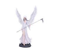 Nemesis Now Mercy (Small) Resin Hooded Angel Statue - Decorative Angel Holding Scythe - with Flowing Robe, Wings, Dark Base for Fantasy Decor