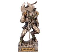 Nemesis Now Minotaur (Mini) 9.4cm - Greek Mythology Sturdy Resin Figurine with Battle Axe, Bronze Fantasy Statue, Ancient Greece Collectible Decor