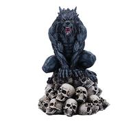 Nemesis Now Moon Shadow Wolf Figurine, Grey, 15cm