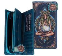 Nemesis Now Mother Earth Embossed Purse 18.5cm - Nature Goddess Wallet, Spiritual Fantasy Handbag with Zip-Around Closure, Handbag for Nature Lovers