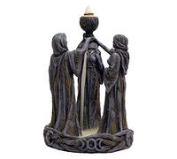 Nemesis Now Mother Maiden & Crone Backflow Incense Burner 18cm Black, Resin