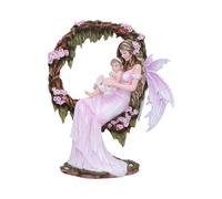 Nemesis Now Mother's Affection Statue, Hand-Painted Mom and Child Sculpture, Pink Fairy Decor for Nursery and Gift for Mothers Day