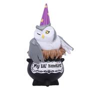 Nemesis Now My Lil Familiar Alden 11.5cm, Resin, Owl Witch Figurine, Gothic Décor, Cast in the Finest Resin, Expertly Hand-Painted