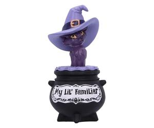 Nemesis Now My Lil Familliar Shadow 10.5cm, Resin, Cat Witch Figurine, Gothic Décor, Cast in the Finest Resin, Expertly Hand-Painted