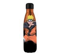 Nemesis Now Naruto Water Bottle 500ml, 27cm, Stainless Steel, Orange/Black | Officially Licensed Naruto Merchandise, Anime Collectible