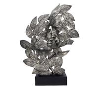 Nemesis Now Natural Emotion Kiss, Silver, 37cm | Resin, Kissing Couple Leaves Sculpture, Wedding or Valentine’s Day Gift, Cast in the Finest Resin