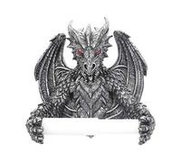 Nemesis Now Obsidian Toilet Roll Holder Silver