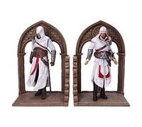 Nemesis Now Officially Licensed Assassin's Creed Altair and Ezio Library Gaming Bookends, Resin, Brown, 24cm