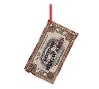 Nemesis Now Officially Licensed Harry Potter Hogwarts Express Ticket Hanging Ornament 9.5cm, Cream