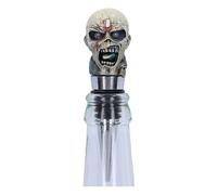 Nemesis Now Officially Licensed Iron Maiden Piece of Mind Bottle Stopper, Silver, 10cm, Argentée