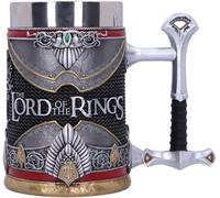 Nemesis Now Tankard - Lord of the Rings Aragorn - Officially Licensed, Silver, 15.5 cm