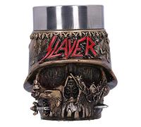 Nemesis Now Officially Licensed Slayer Eagle Helmet Skull Logo Shot Glass, Gold