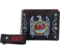 Nemesis Now Officially Licensed Slayer Eagle Logo Embossed Wallet Purse, Black, 11cm